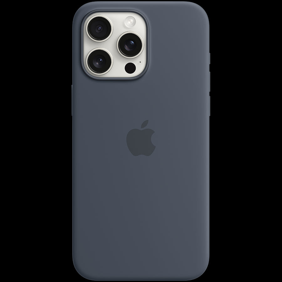 iPhone 15 Pro Max Silicone Case with MagSafe - Storm Blue,Model A3126