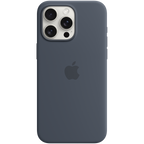 iPhone 15 Pro Max Silicone Case with MagSafe - Storm Blue,Model A3126