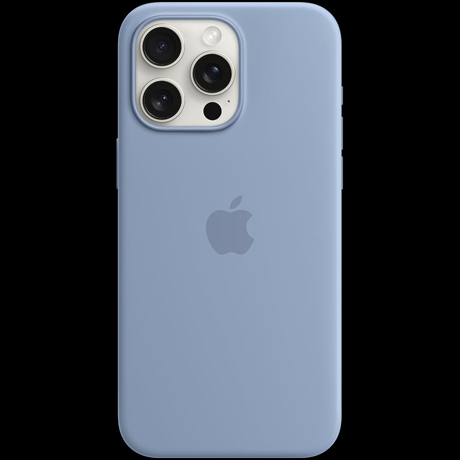 iPhone 15 Pro Max Silicone Case with MagSafe - Winter Blue,Model A3126