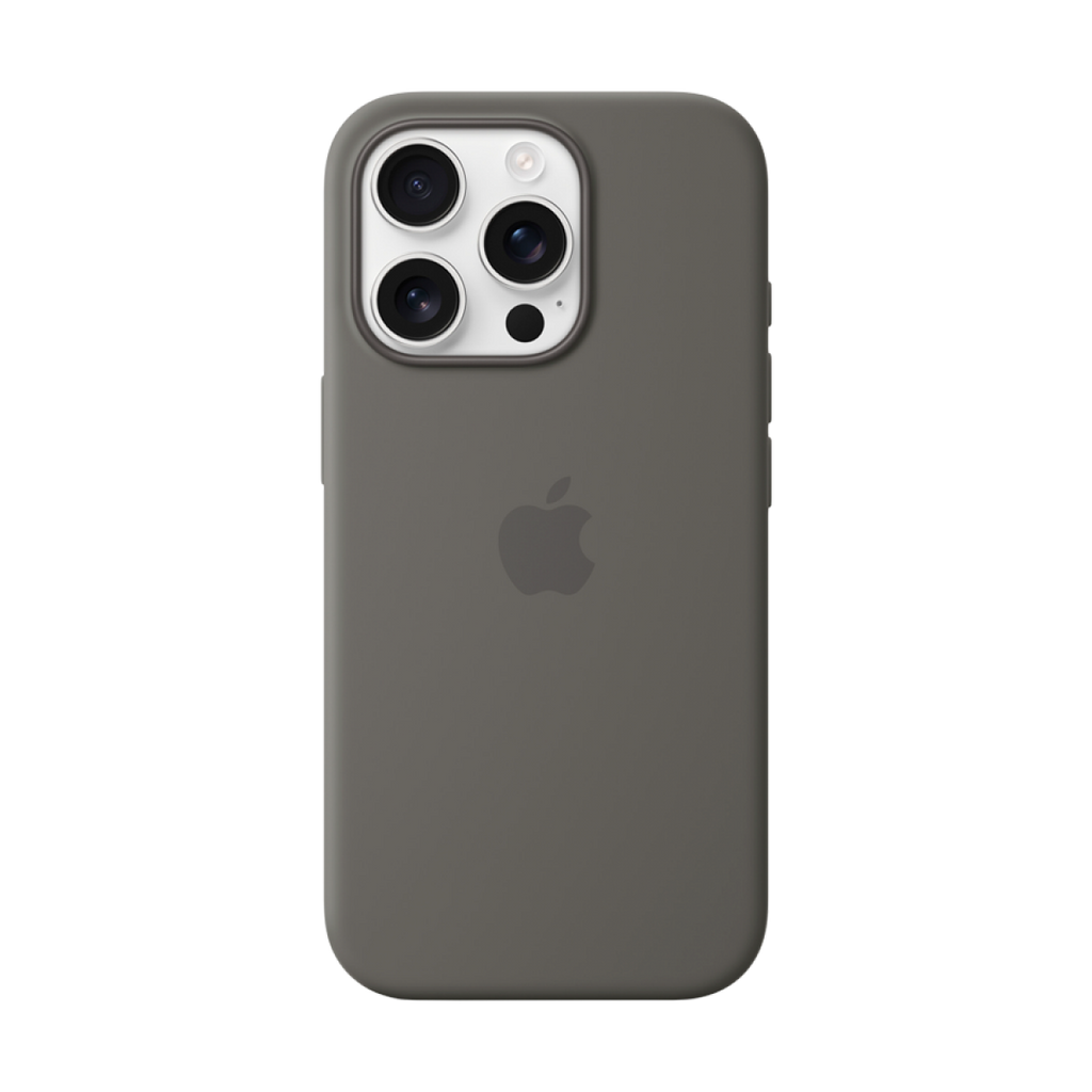 iPhone 16 Pro Silicone Case with MagSafe - Stone Gray,Model A3315