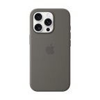 iPhone 16 Pro Silicone Case with MagSafe - Stone Gray,Model A3315