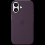 iPhone 16 Silicone Case with MagSafe - Plum,Model A3313