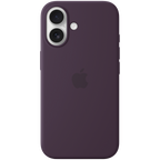 iPhone 16 Silicone Case with MagSafe - Plum,Model A3313
