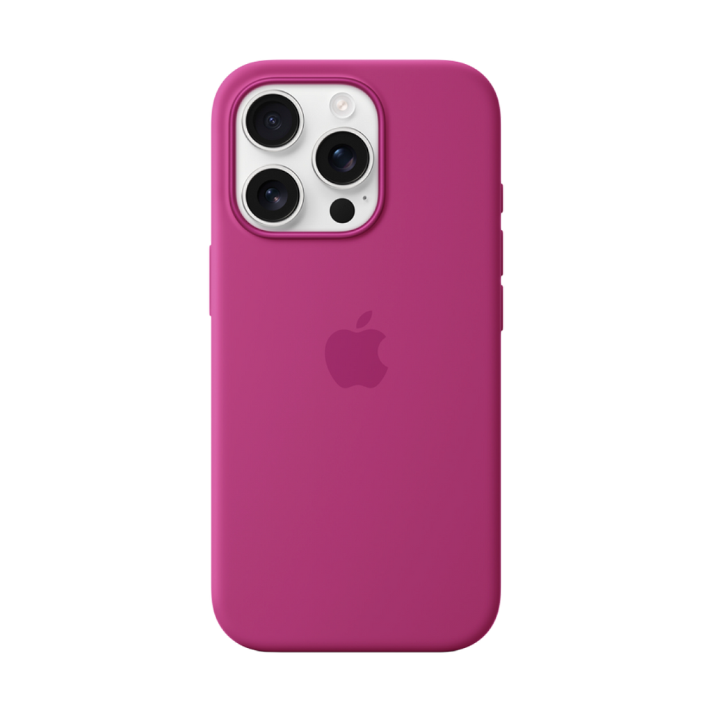 iPhone 16 Pro Silicone Case with MagSafe - Fuchsia,Model A3315