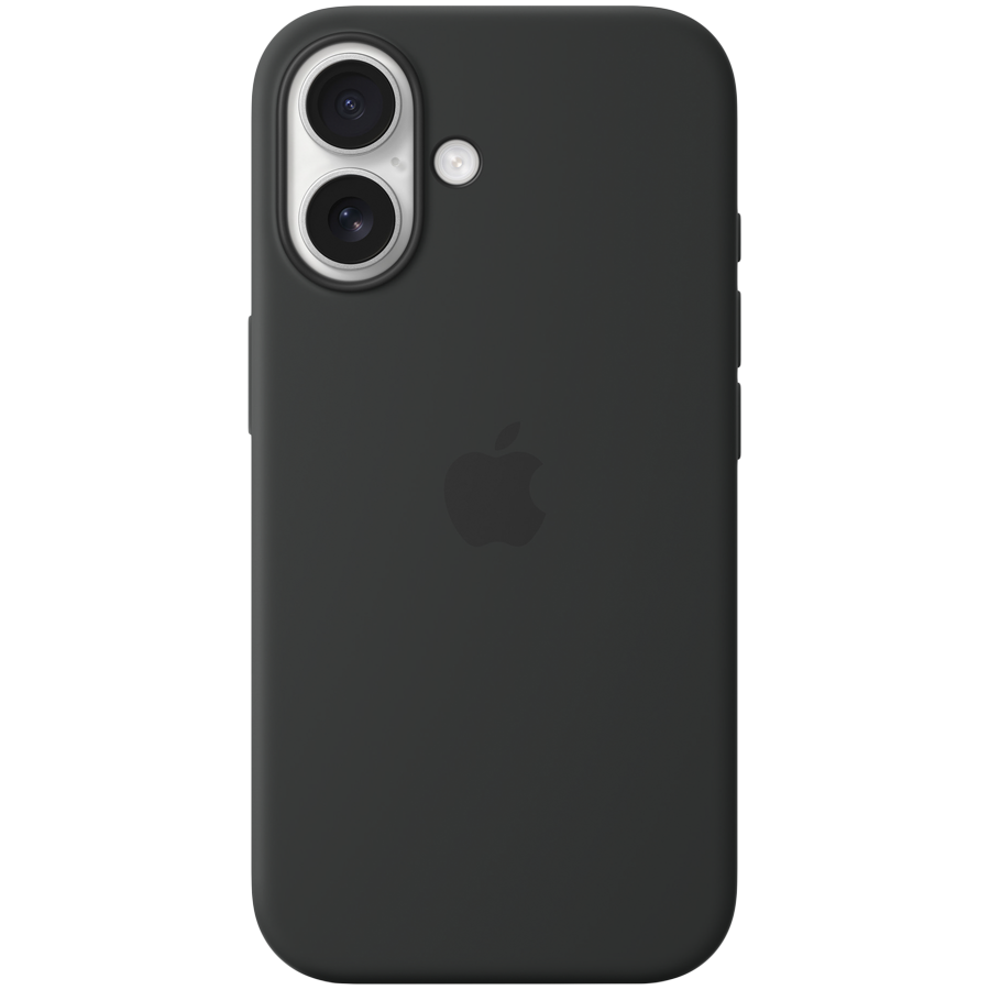 iPhone 16 Silicone Case with MagSafe - Black,Model A3313