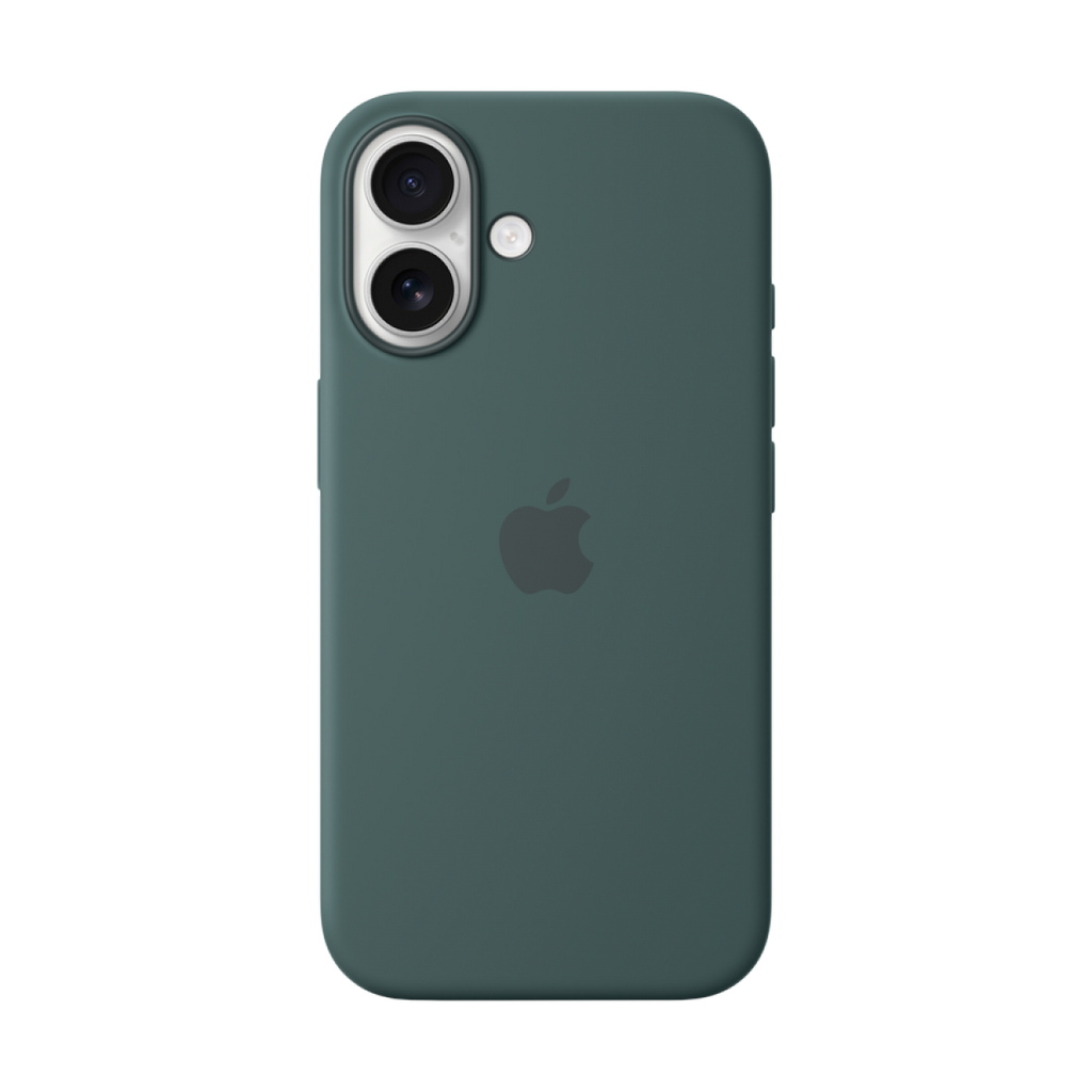 iPhone 16 Silicone Case with MagSafe - Lake Green,Model A3313