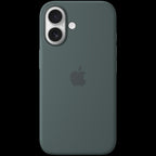 iPhone 16 Silicone Case with MagSafe - Lake Green,Model A3313