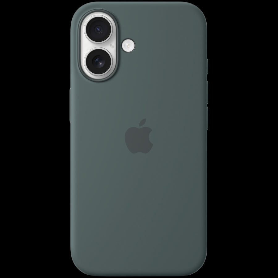 iPhone 16 Silicone Case with MagSafe - Lake Green,Model A3313