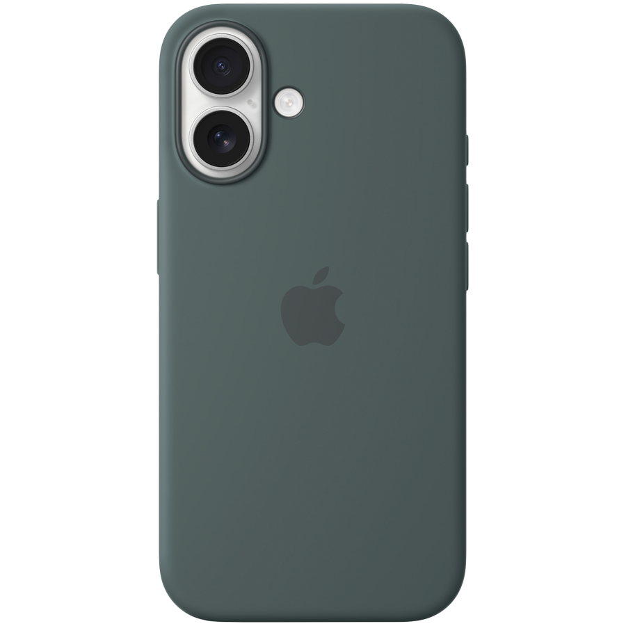 iPhone 16 Silicone Case with MagSafe - Lake Green,Model A3313
