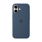 iPhone 16 Silicone Case with MagSafe - Denim,Model A3313