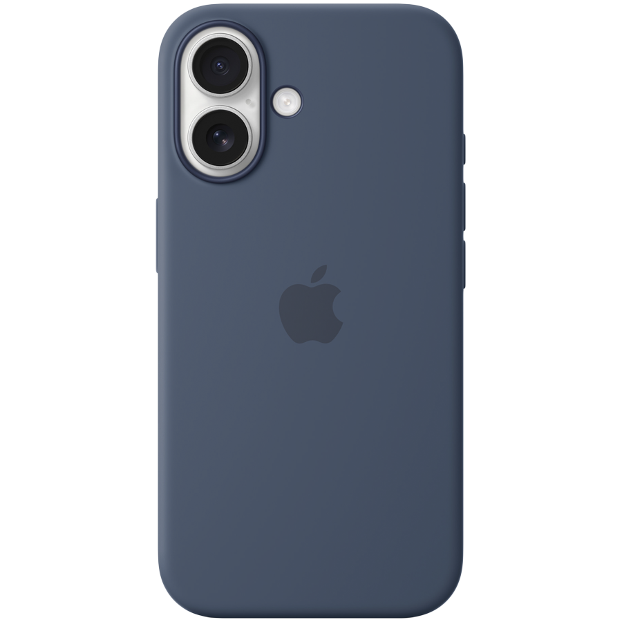 iPhone 16 Silicone Case with MagSafe - Denim,Model A3313