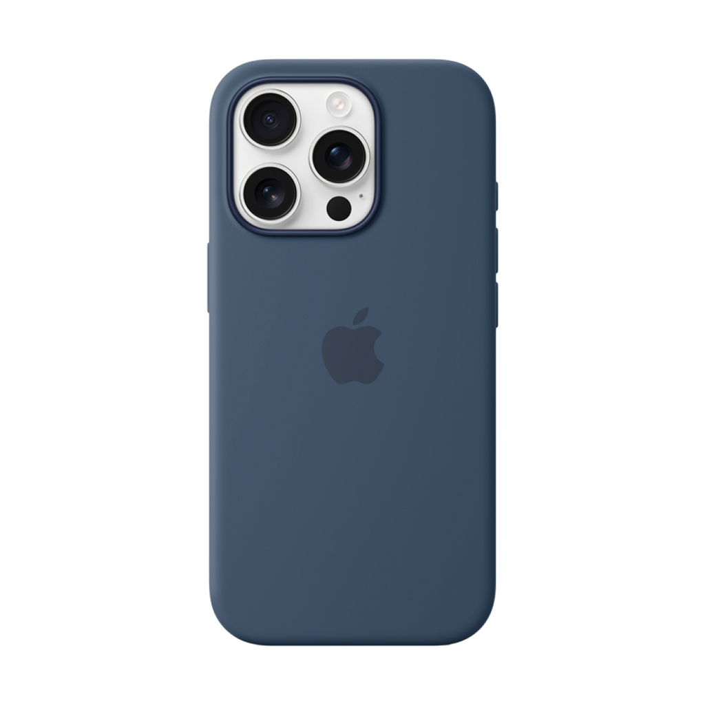 iPhone 16 Pro Silicone Case with MagSafe - Denim,Model A3315