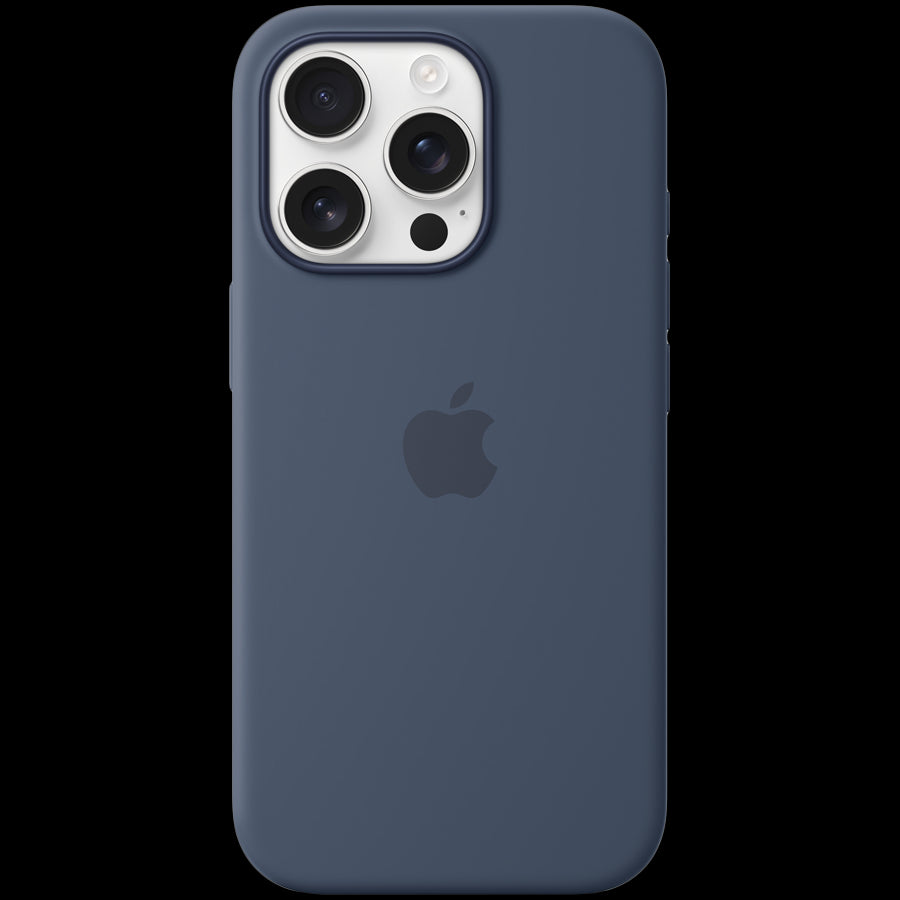 iPhone 16 Pro Silicone Case with MagSafe - Denim,Model A3315