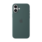 iPhone 16 Plus Silicone Case with MagSafe - Lake Green,Model A3314