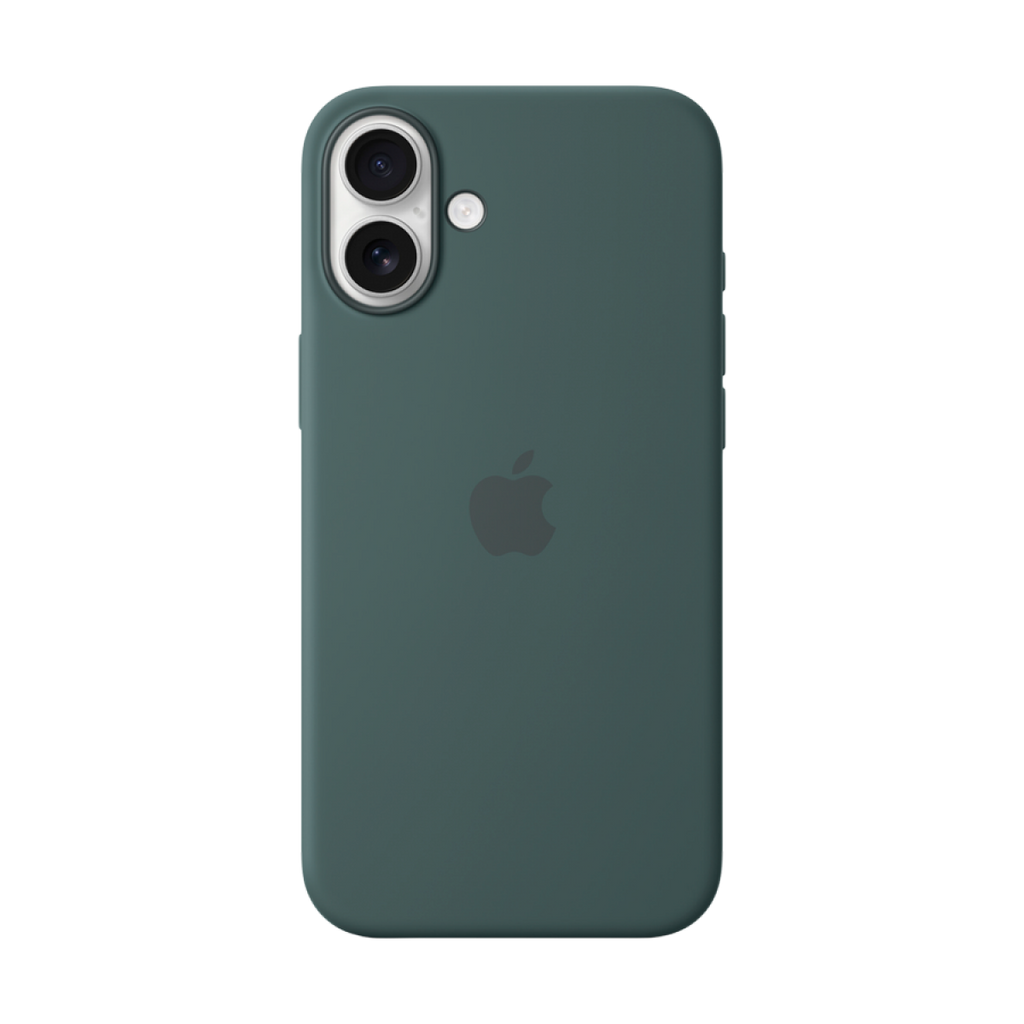 iPhone 16 Plus Silicone Case with MagSafe - Lake Green,Model A3314