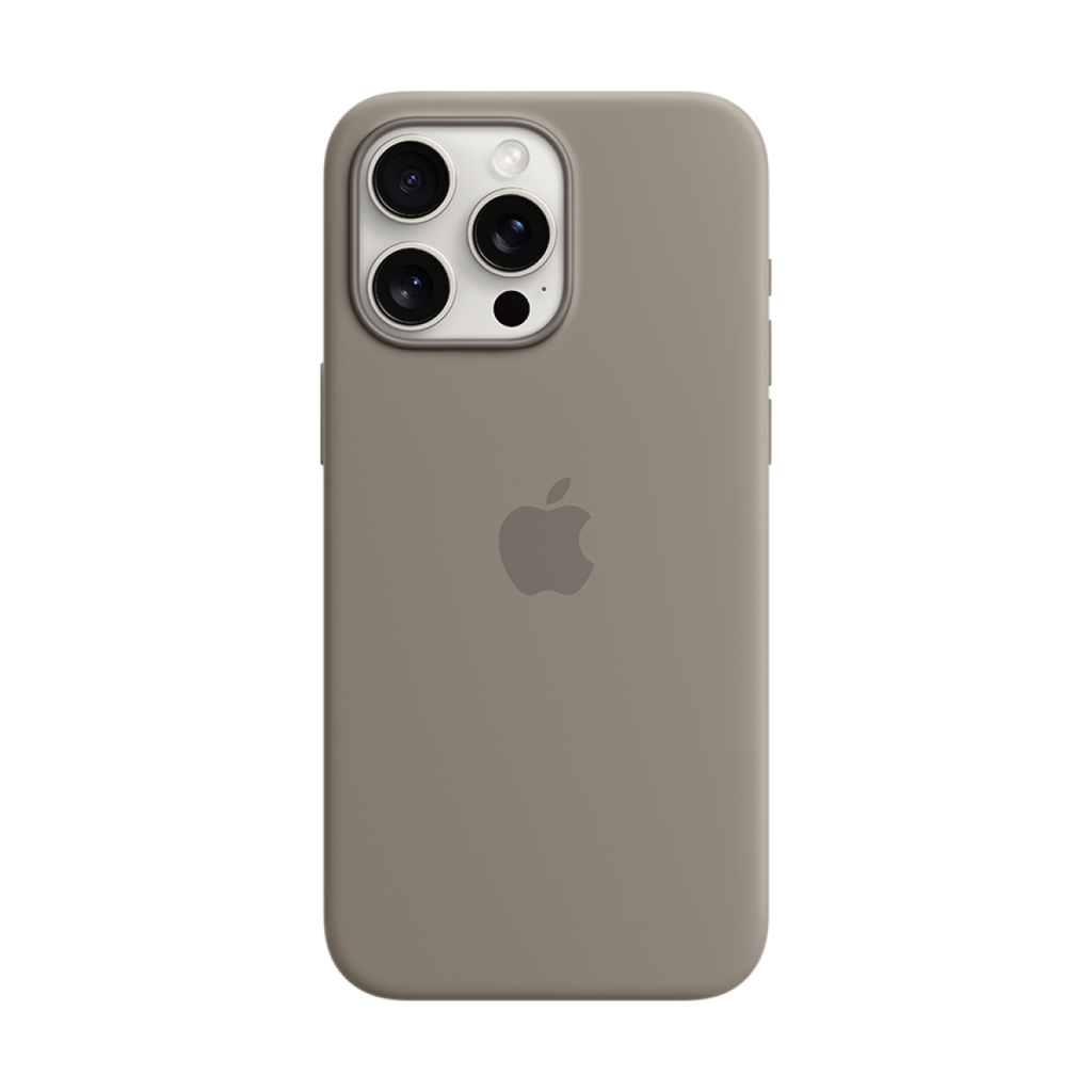 iPhone 15 Pro Max Silicone Case with MagSafe - Clay,Model A3126