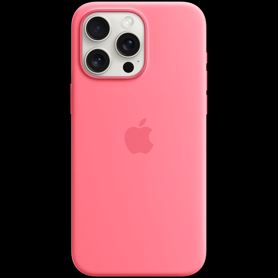 iPhone 15 Pro Max Silicone Case with MagSafe - Pink,Model A3126