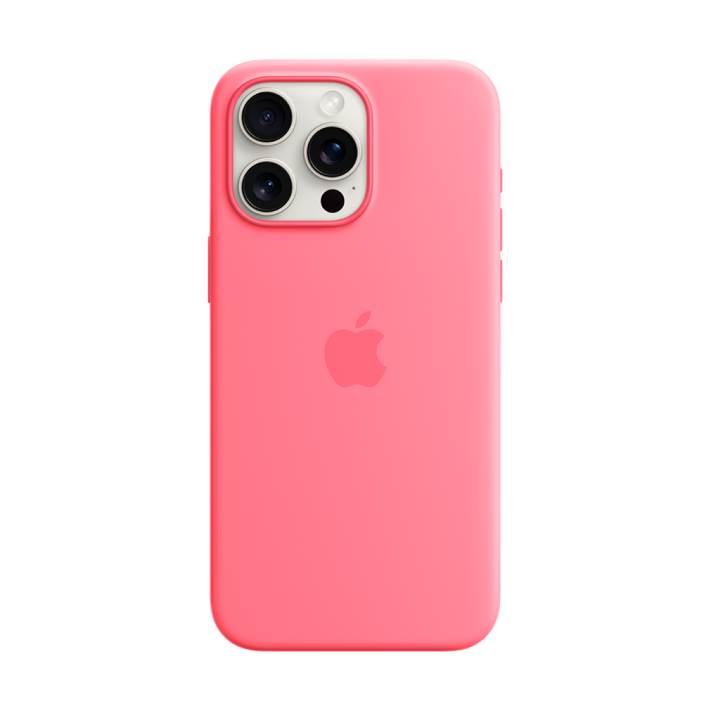 iPhone 15 Pro Max Silicone Case with MagSafe - Pink,Model A3126