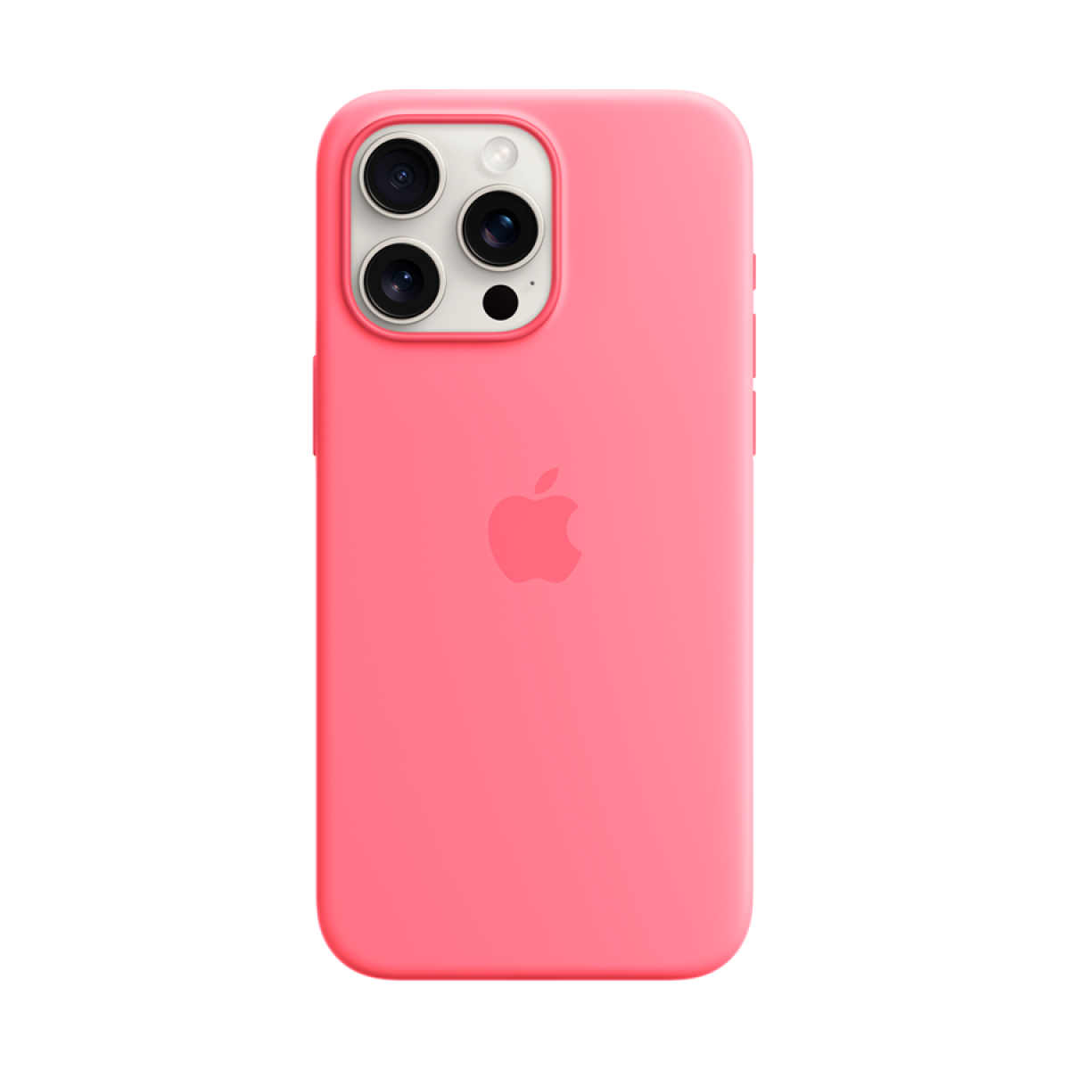 iPhone 15 Pro Max Silicone Case with MagSafe - Pink,Model A3126