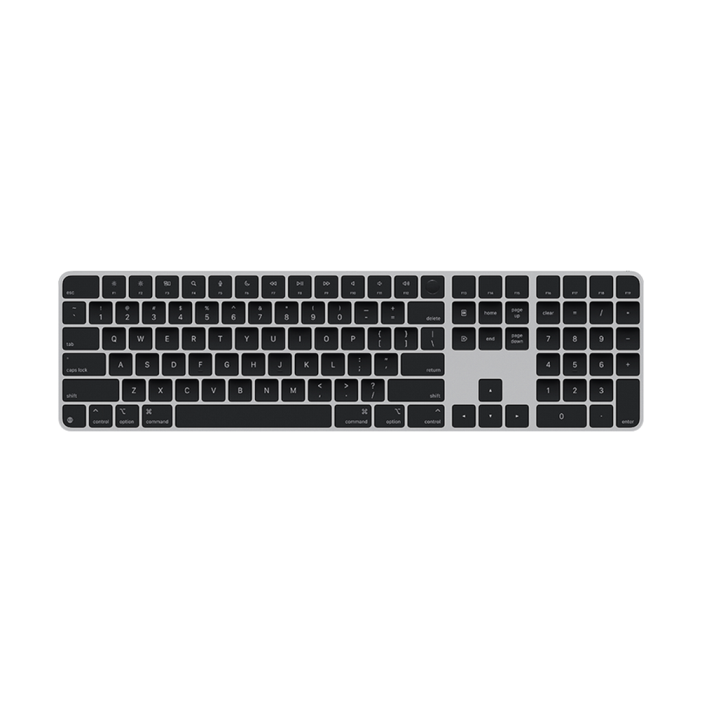 Magic Keyboard with Touch ID and Numeric Keypad for Mac models with Apple silicon - International English - Black Keys,Model A3119