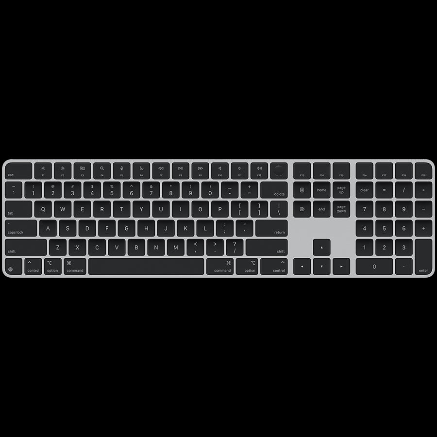 Magic Keyboard with Touch ID and Numeric Keypad for Mac models with Apple silicon - International English - Black Keys,Model A3119