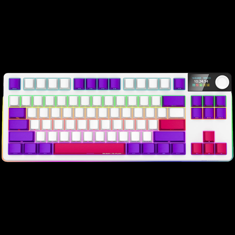 LORGAR KBP70TKLW, Wireless TKL Mechanical Gaming Keyboard Pro, White, EN layout