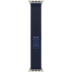 49mm Blue Trail Loop - S/M - Natural Titanium Finish