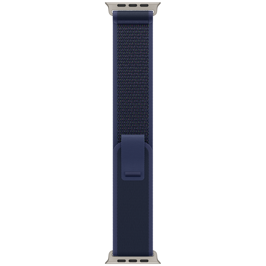 49mm Blue Trail Loop - S/M - Natural Titanium Finish