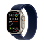 49mm Blue Trail Loop - S/M - Natural Titanium Finish