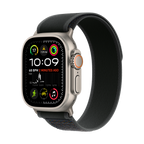 49mm Black Trail Loop - S/M - Natural Titanium Finish