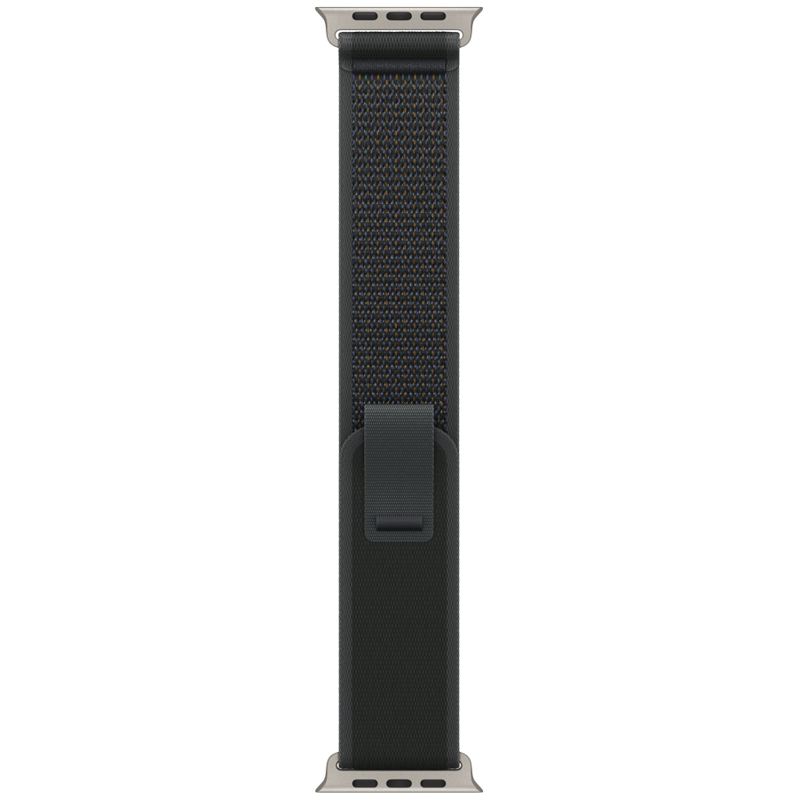 49mm Black Trail Loop - S/M - Natural Titanium Finish