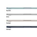 13-inch MacBook Air: Apple M4 chip with 10-core CPU and 8-core GPU, 16GB, 256GB SSD - Starlight,Model A3240