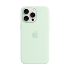 iPhone 15 Pro Max Silicone Case with MagSafe - Soft Mint,Model A3126