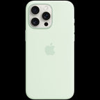 iPhone 15 Pro Max Silicone Case with MagSafe - Soft Mint,Model A3126