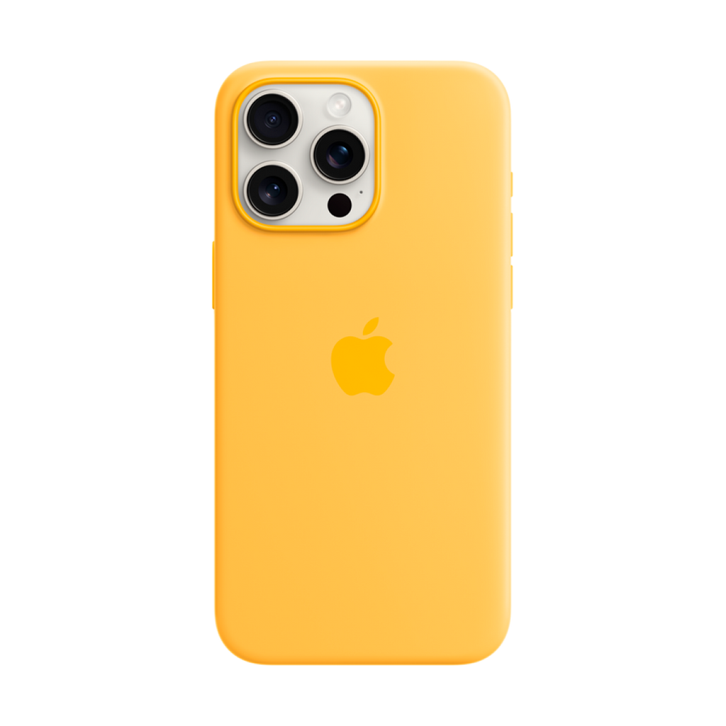 iPhone 15 Pro Max Silicone Case with MagSafe - Sunshine,Model A3126