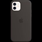 Apple iPhone 12 and 12 Pro Silicone Case with MagSafe - Black, Model A2497