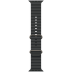 49mm Black Ocean Band - Natural Titanium Finish