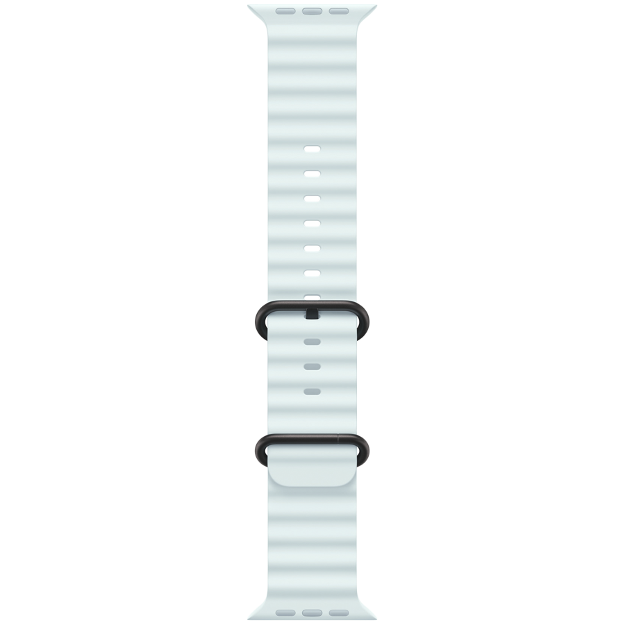 49mm Ice Blue Ocean Band - Black Titanium Finish