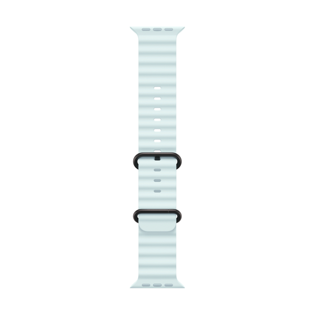 49mm Ice Blue Ocean Band - Black Titanium Finish