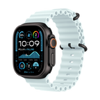 49mm Ice Blue Ocean Band - Black Titanium Finish