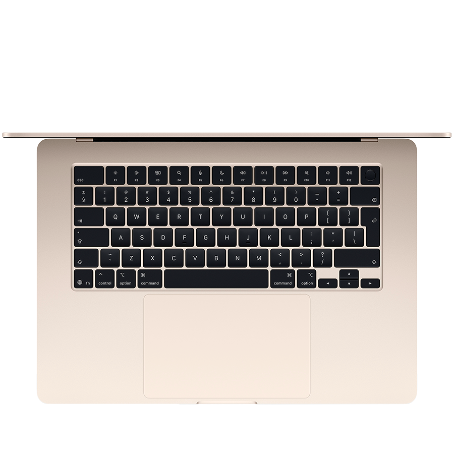 15-inch MacBook Air: Apple M4 chip with 10-core CPU and 10-core GPU, 24GB, 512GB SSD - Starlight,Model A3241