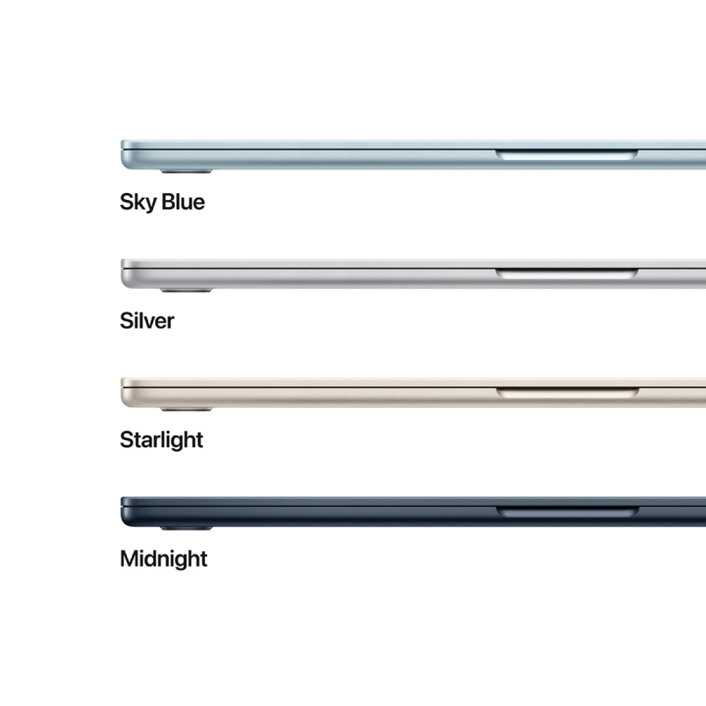 15-inch MacBook Air: Apple M4 chip with 10-core CPU and 10-core GPU, 24GB, 512GB SSD - Sky Blue,Model A3241