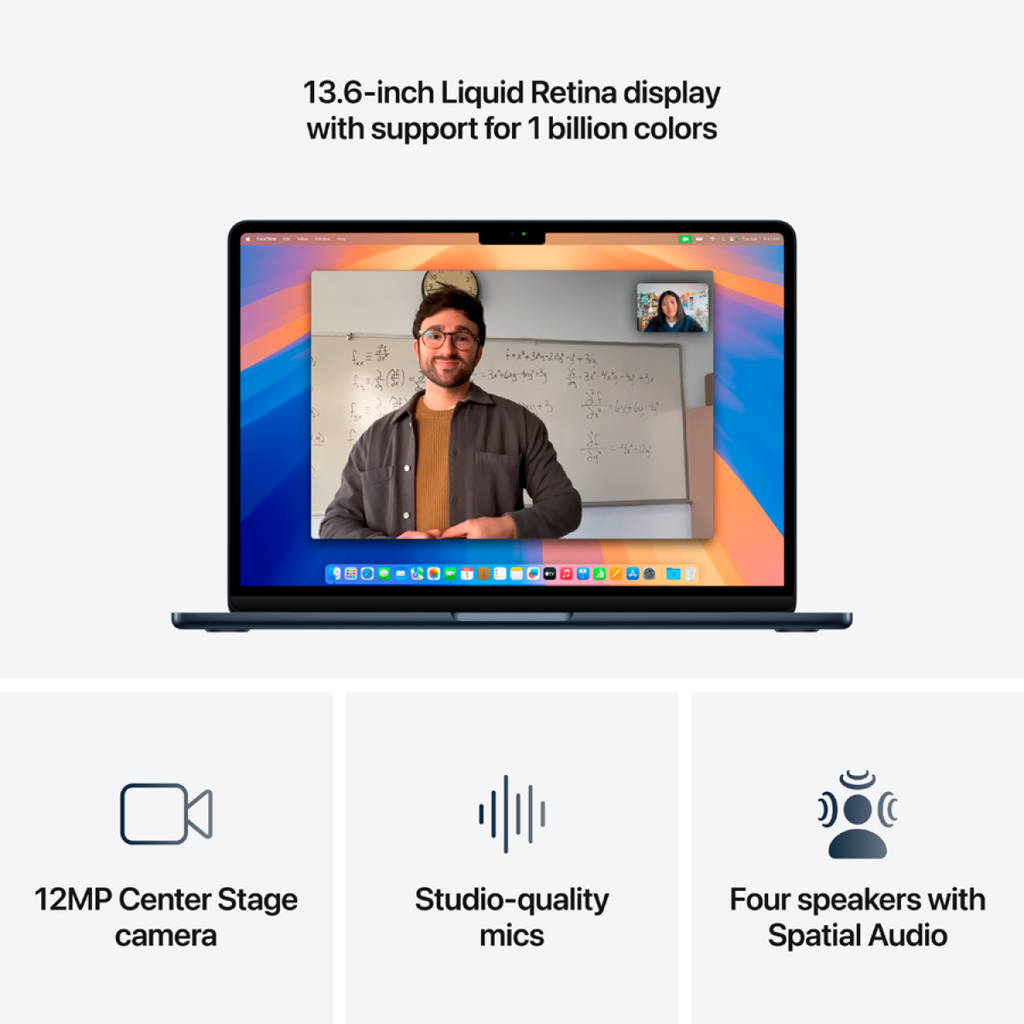 13-inch MacBook Air: Apple M4 chip with 10-core CPU and 10-core GPU, 24GB, 512GB SSD - Midnight,Model A3240