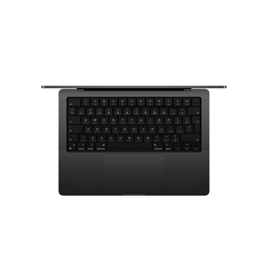 MacBook Pro 14-inch, Space Black, Model A3401, M4 Pro with 12C CPU 16C GPU, 48GB unified memory, 70W USB-C Power Adapter, 1TB SSD storage, 3x TB5, HDMI, SDXC, MagSafe 3, Touch ID, Standard display finish, Force Touch Trackpad, Keyboard US English