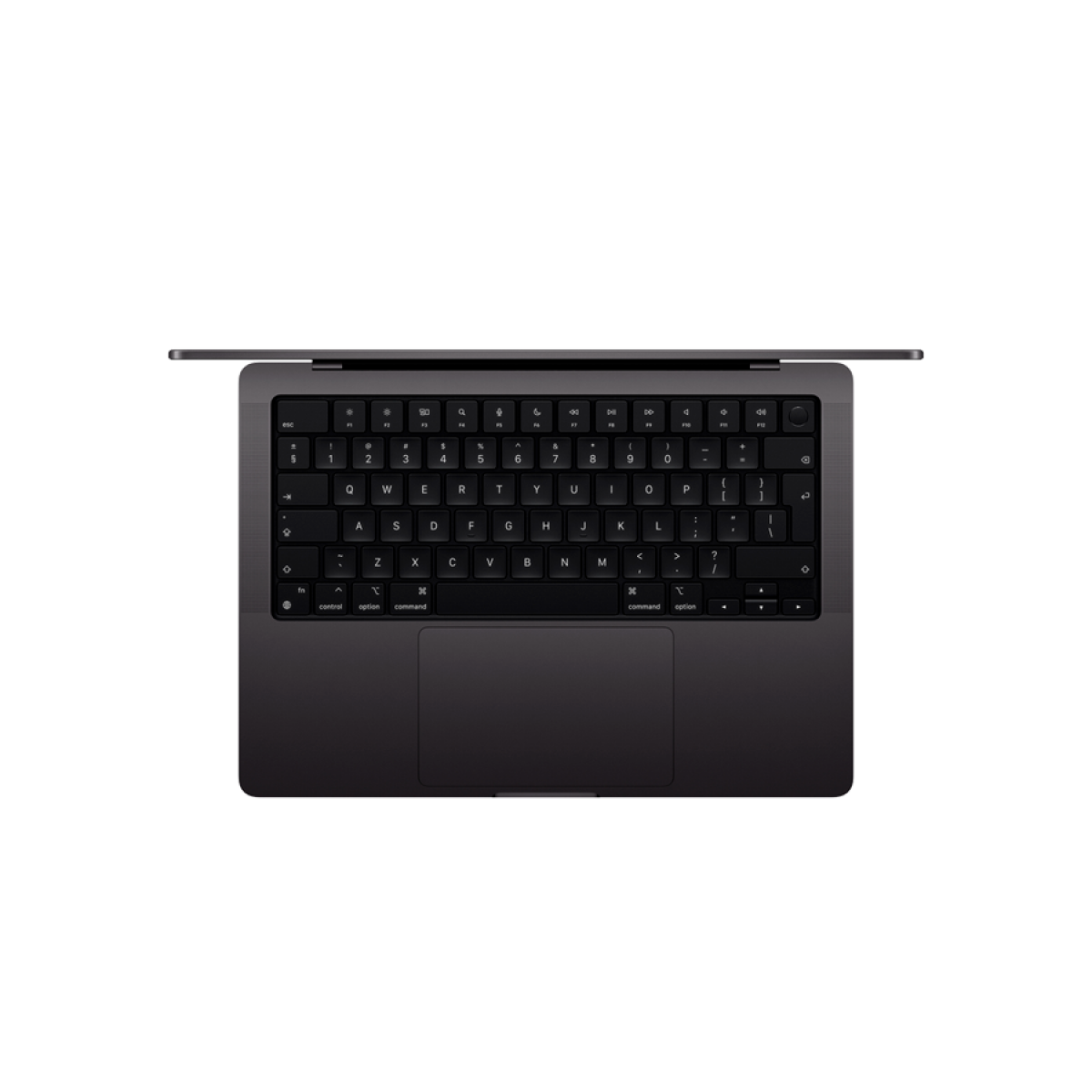 MacBook Pro 14-inch, Space Black, Model A3112, M4 with 10C CPU, 10C GPU, 32GB unified memory, 70W USB-C Power Adapter, 1TB SSD storage, 3x TB4, HDMI, SDXC, MagSafe 3, Touch ID, Standard display finish, Force Touch Trackpad, Keyboard US English