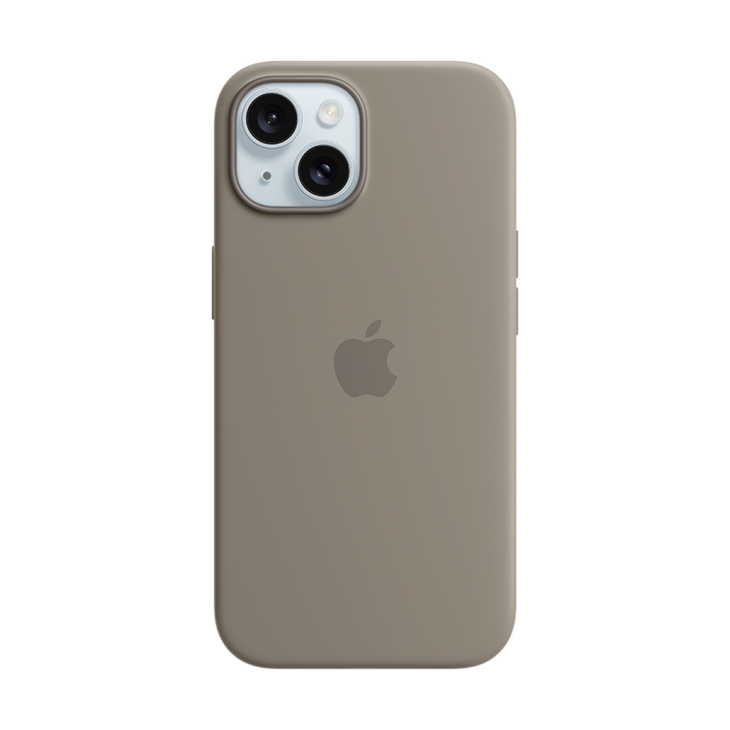 iPhone 15 Silicone Case with MagSafe - Clay,Model A3123