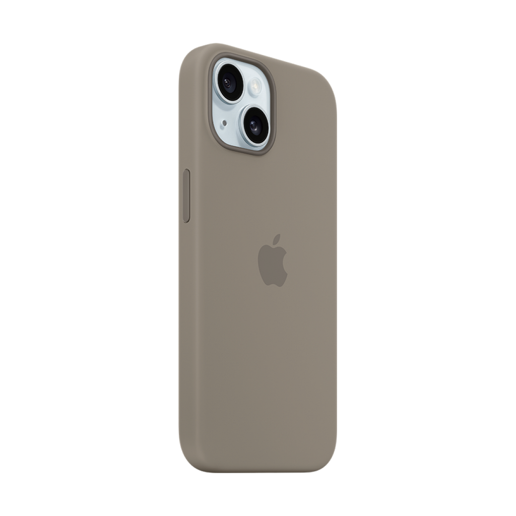 iPhone 15 Silicone Case with MagSafe - Clay,Model A3123