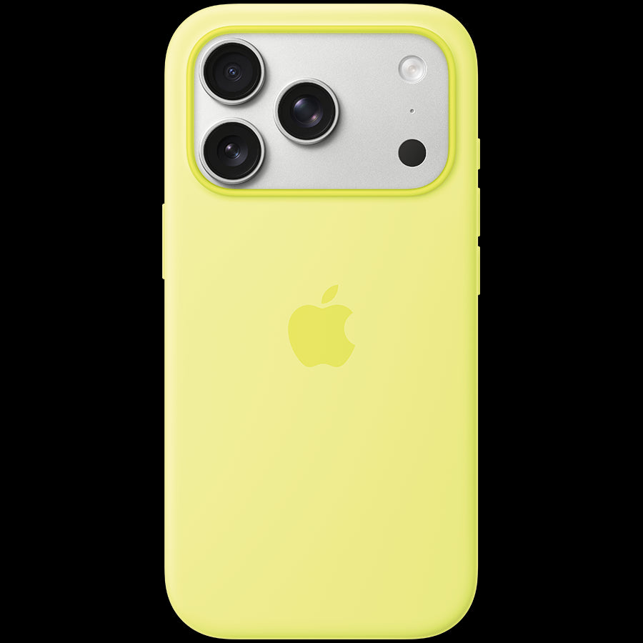 iPhone 17 Pro Silicone Case with MagSafe - Neon Yellow,Model A3559