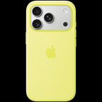iPhone 17 Pro Silicone Case with MagSafe - Neon Yellow,Model A3559
