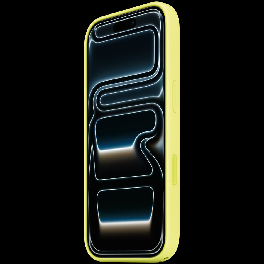 iPhone 17 Pro Silicone Case with MagSafe - Neon Yellow,Model A3559